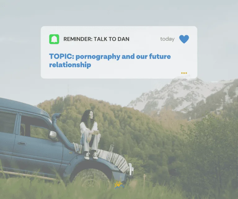 Woman viewing mountains Is watching porn cheating