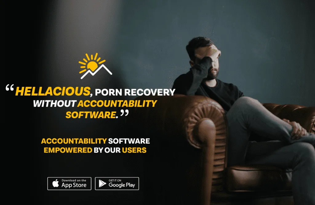 Man sitting on couch in dark room. Online Accountability Success Story From A Life and Mental Health Coach, Ever Accountable